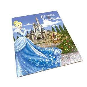 WDW Magic Kingdom Cinderellas Royal Table Photo Folder Frame‎ Night Castle Blue